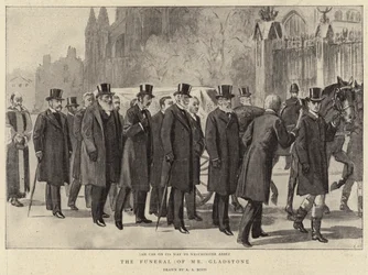 De begrafenis van Mr. Gladstone